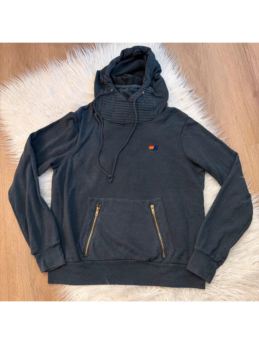 Aviator Nation Ninja hoodie with gold accents size